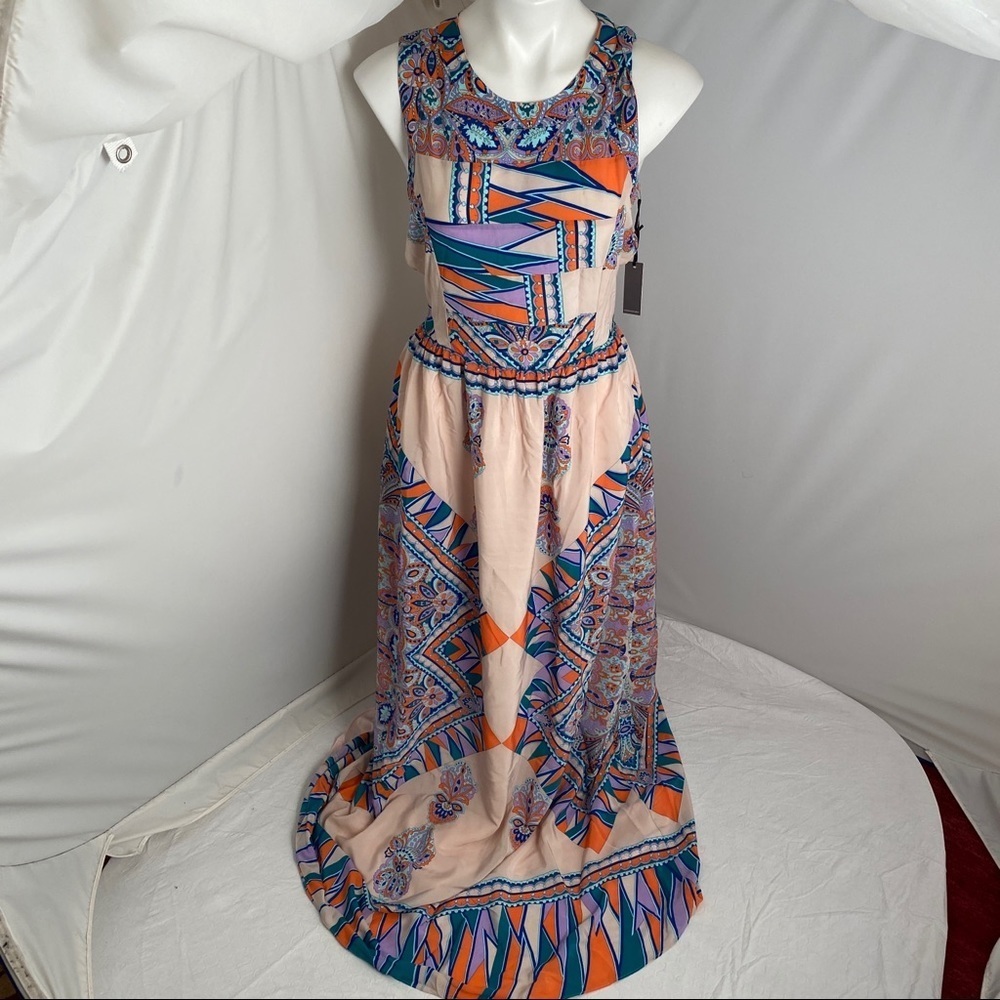 Lovers and Friends Kitty Cat Blush Scarf multicolor maxi dress - Picture 2 of 14